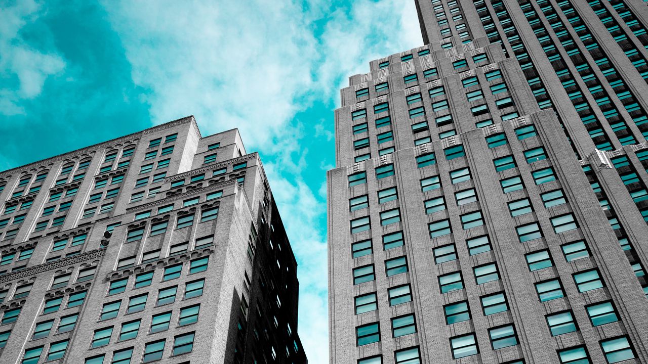 Wallpaper facade, architecture, skyscrapers, new york, united states