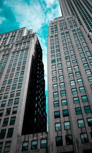 Preview wallpaper facade, architecture, skyscrapers, new york, united states