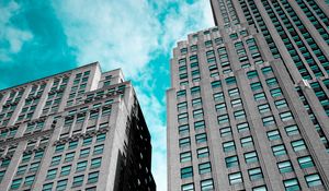 Preview wallpaper facade, architecture, skyscrapers, new york, united states