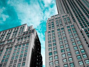 Preview wallpaper facade, architecture, skyscrapers, new york, united states