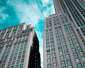 Preview wallpaper facade, architecture, skyscrapers, new york, united states