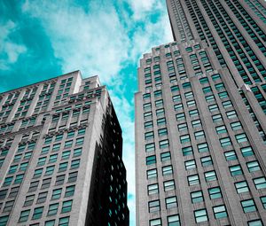 Preview wallpaper facade, architecture, skyscrapers, new york, united states