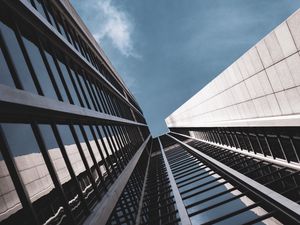 Preview wallpaper facade, bottom view, building