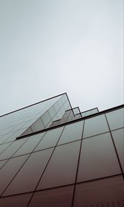 Preview wallpaper facade, bottom view, building, architecture