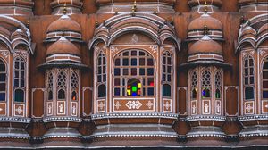 Preview wallpaper facade, building, architecture, hawa mahal, jaipur, india