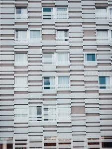 Preview wallpaper facade, building, architecture, minimalism, windows