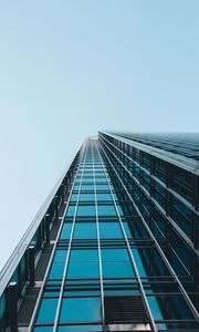 Preview wallpaper facade, building, architecture, bottom view, minimalism, sky