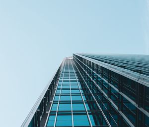 Preview wallpaper facade, building, architecture, bottom view, minimalism, sky
