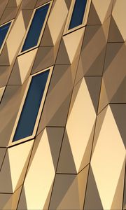 Preview wallpaper facade, building, architecture, geometry, polygon, relief