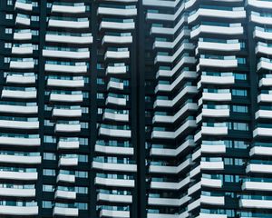 Preview wallpaper facade, building, architecture, windows, minimalism