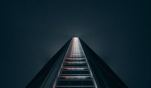 Preview wallpaper facade, building, architecture, bottom view, night