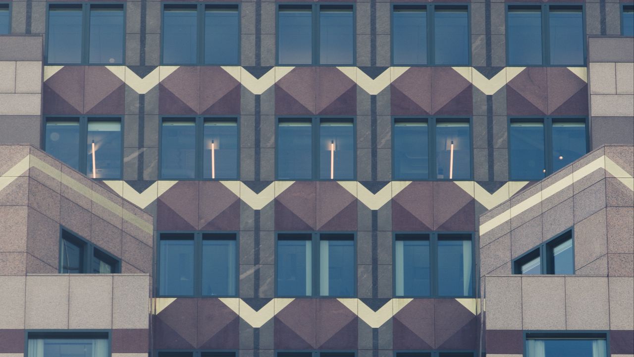 Wallpaper facade, building, architecture, windows