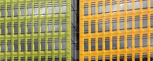 Preview wallpaper facade, building, architecture, yellow