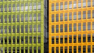 Preview wallpaper facade, building, architecture, yellow
