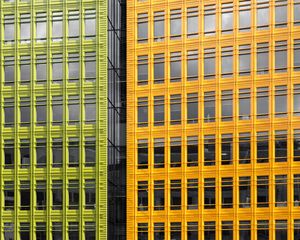 Preview wallpaper facade, building, architecture, yellow