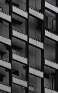 Preview wallpaper facade, building, architecture, gray