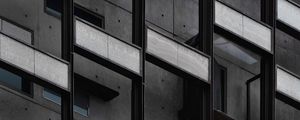 Preview wallpaper facade, building, architecture, gray