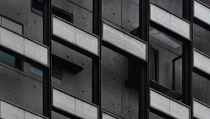 Preview wallpaper facade, building, architecture, gray
