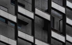 Preview wallpaper facade, building, architecture, gray