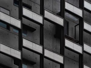Preview wallpaper facade, building, architecture, gray