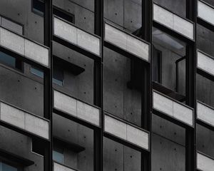 Preview wallpaper facade, building, architecture, gray