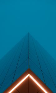 Preview wallpaper facade, building, bottom view, glow