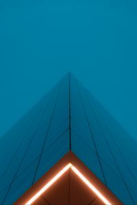 Preview wallpaper facade, building, bottom view, glow