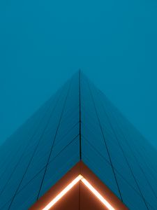 Preview wallpaper facade, building, bottom view, glow