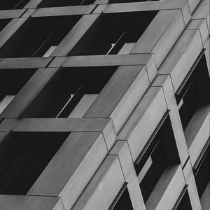 Preview wallpaper facade, building, bw, wall