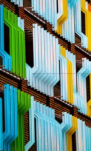 Preview wallpaper facade, building, colorful, architecture