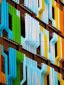 Preview wallpaper facade, building, colorful, architecture