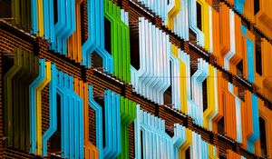 Preview wallpaper facade, building, colorful, architecture