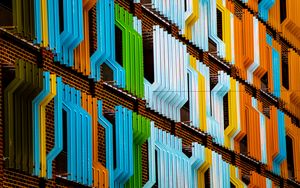 Preview wallpaper facade, building, colorful, architecture