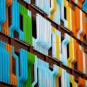 Preview wallpaper facade, building, colorful, architecture