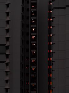 Preview wallpaper facade, building, evening, architecture