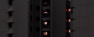 Preview wallpaper facade, building, evening, architecture