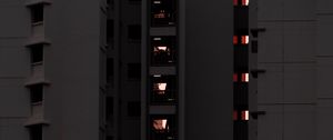 Preview wallpaper facade, building, evening, architecture