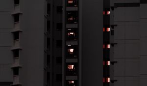 Preview wallpaper facade, building, evening, architecture