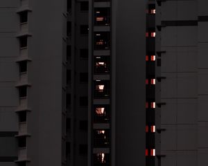 Preview wallpaper facade, building, evening, architecture