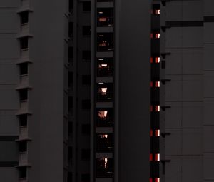 Preview wallpaper facade, building, evening, architecture