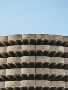 Preview wallpaper facade, building, minimalism, sky, levels