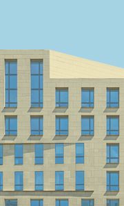 Preview wallpaper facade, building, minimalism, windows
