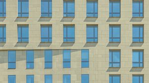 Preview wallpaper facade, building, minimalism, windows
