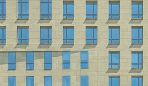 Preview wallpaper facade, building, minimalism, windows