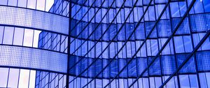 Preview wallpaper facade, building, reflection, blue, architecture