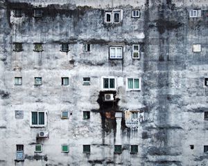 Preview wallpaper facade, building, shabby, devastated, gloomy