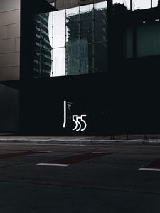 Preview wallpaper facade, building, street, numbers