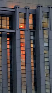 Preview wallpaper facade, building, windows, edges, blue