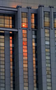 Preview wallpaper facade, building, windows, edges, blue