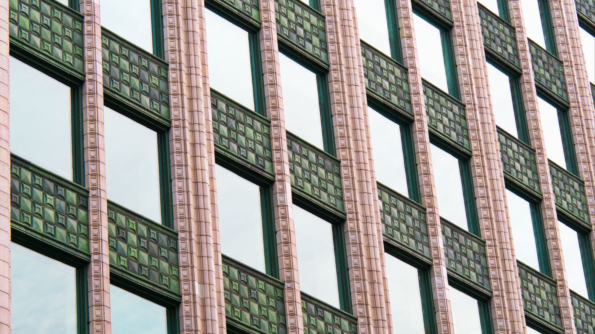 Download wallpaper 1920x1080 facade, building, windows, glass, glassy ...